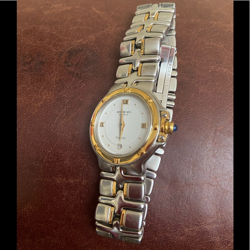 RAYMOND WEIL 9990 WOMEN'S PARSIFAL TWO TONE 18K GOLD AND STEEL.